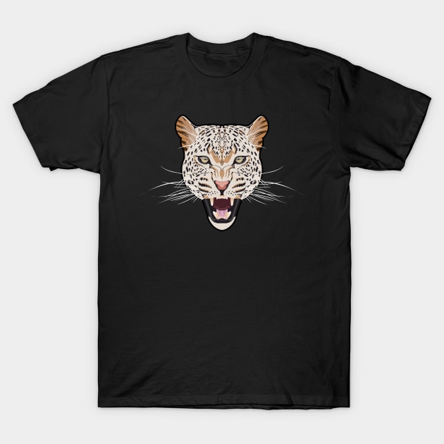 Leopard Face, Wild Animal T-Shirt by ilhnklv